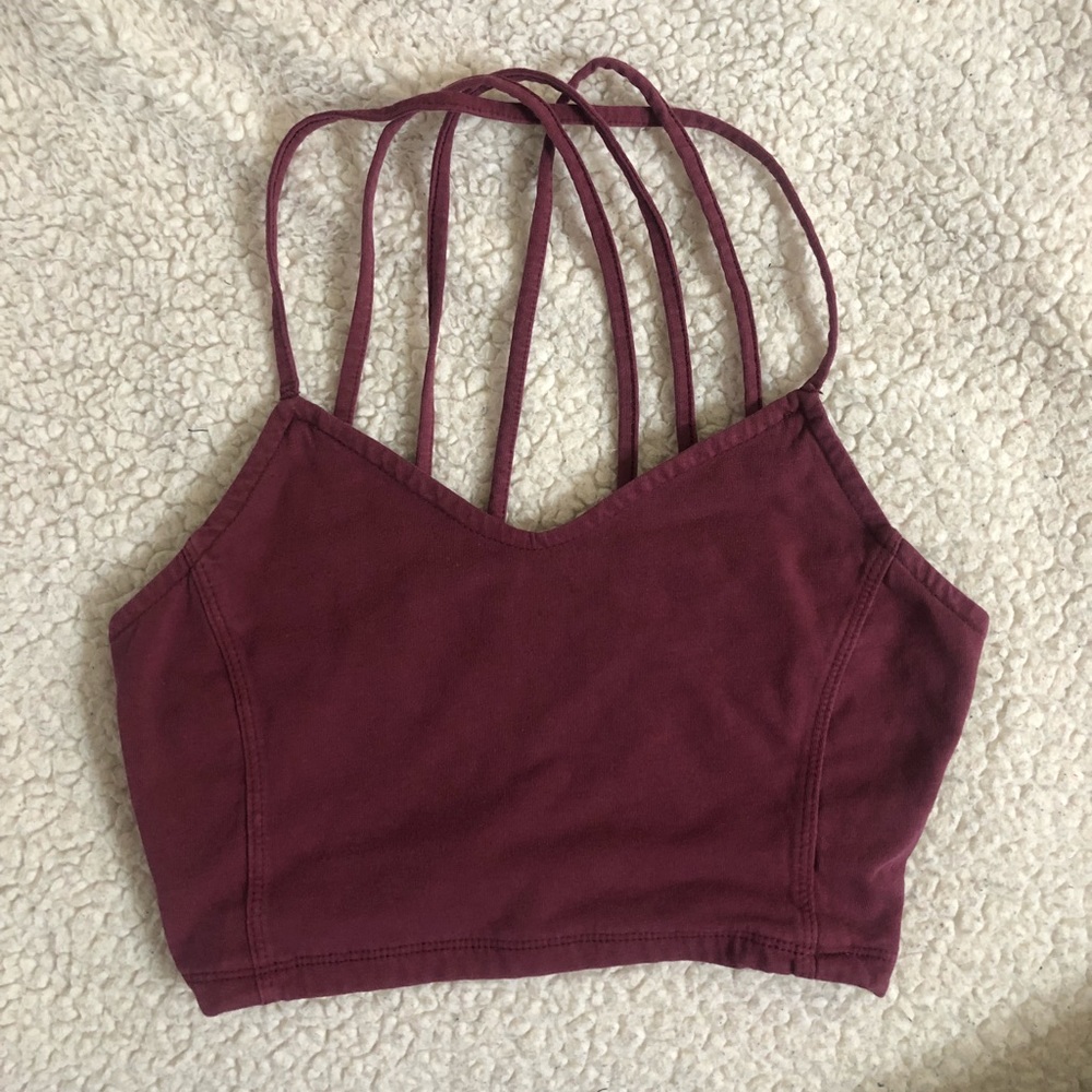 Burgundy American Eagle Bralette